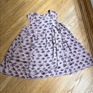 Rebecca Minkoff x A Pea in the Pod Maternity Dress Small Pink Black Abstract